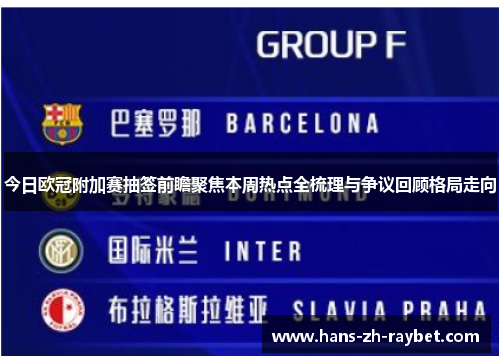 今日欧冠附加赛抽签前瞻聚焦本周热点全梳理与争议回顾格局走向